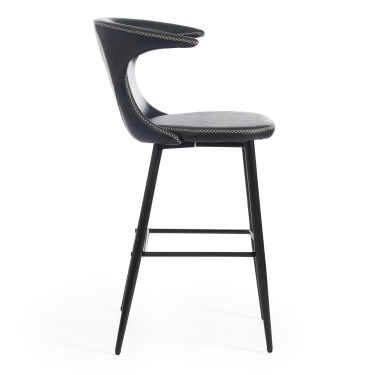 Стул барный Tetchair FLAIR BAR mod. 9018 экокожа/металл, 60 х 56 х 106 см , зеленый 14/черный