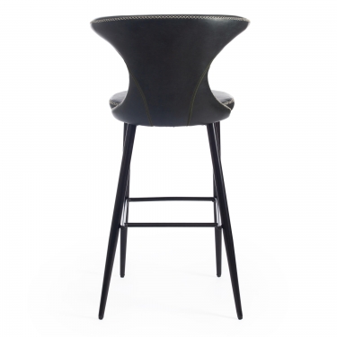 Стул барный Tetchair FLAIR BAR mod. 9018 экокожа/металл, 60 х 56 х 106 см , зеленый 14/черный
