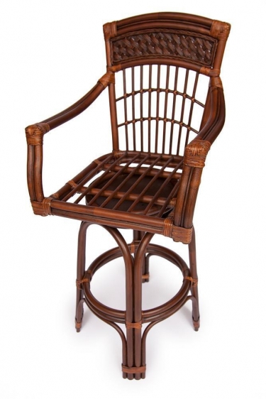 Барный стул Tetchair Andrea Pecan Washed античн. орех, Ткань рубчик, цвет кремовый