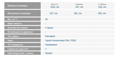 Картотека ЗМК Промет NF-03
