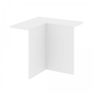 Стол-приставка двойной на П-образном м/к к опорным элем. Рива ONIX O.MP-D.SPR-3.7 Белый Бриллиант/Антрацит