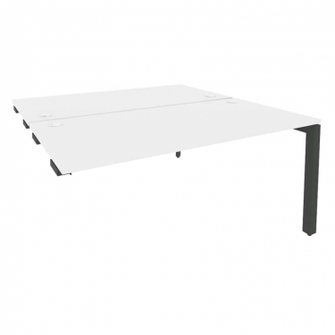 Рабочая станция на П-образном м/к с опорной тумбой левая Рива Metal System Б.РС-СТС-2.2 Л Вяз/Серый