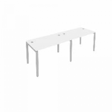 Рабочая станция на 2 раб.места Рива Metal System Б.СМ-2.2 Белый/Серый