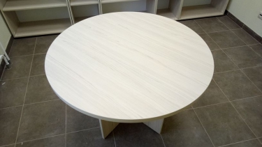 Стол для переговоров круглый Персона Грата Glassy 2.12 Туя
