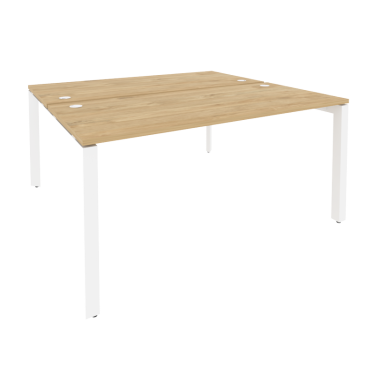 Рабочая станция на П-образном м/к Рива ONIX O.MP-D.RS-2.4.7 Тиквуд Светлый/Белый
