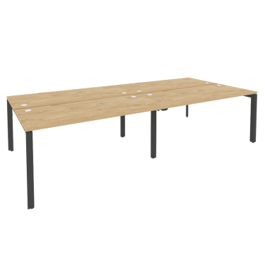 Рабочая станция на П-образном м/к Рива ONIX O.MP-D.RS-4.4.7 Тиквуд Светлый/Антрацит