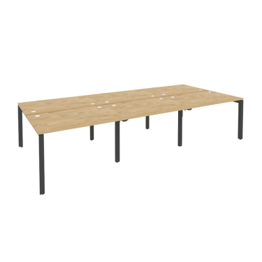 Рабочая станция на П-образном м/к Рива ONIX O.MP-D.RS-6.2.8 Тиквуд Светлый/Антрацит