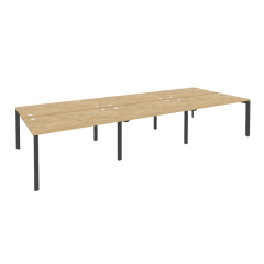 Рабочая станция на П-образном м/к Рива ONIX O.MP-D.RS-6.3.8 Тиквуд Светлый/Антрацит