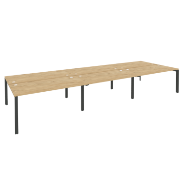 Рабочая станция на П-образном м/к Рива ONIX O.MP-D.RS-6.4.8 Тиквуд Светлый/Антрацит