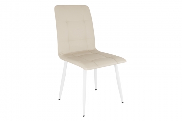 Набор стульев Мебельсон Мартин 4 шт. беж экокожа/белый