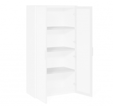 Комплект полок, 3 шт. Profoffice GALA LIBW/980 WHITE GLASS Белый
