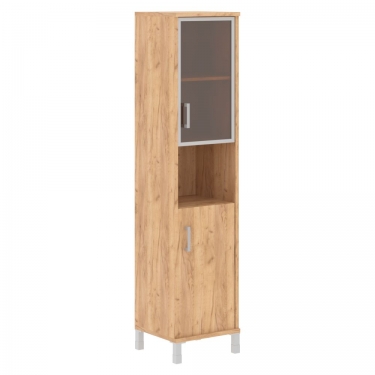Стеллаж стекло в раме Skyland В431.9 R Дуб Бофорд
