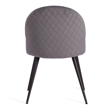 Стул Tetchair MONRO mod. 5144 / 1 шт. в упаковке металл/вельвет, 51x56x84 см, серый HLR 21/черный