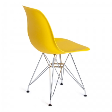 Стул Tetchair CINDY IRON CHAIR EAMES mod. 002 / 1 шт. в упаковке металл, пластик, 51x46x82,5, желтый