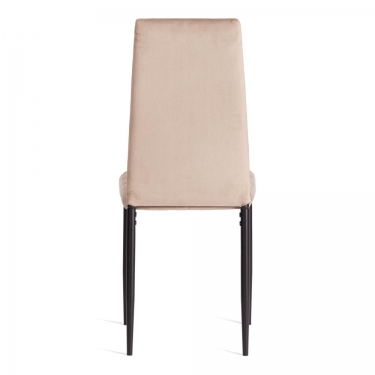 Стул Tetchair Easy mod. 24-1 металл, вельвет, 49 х 41 х 98 см, light beige светло-бежевый HLR2 / черный