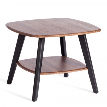 Журнальный стол Tetchair RIO мдф, 65х65х50 см, орех кантри/черный