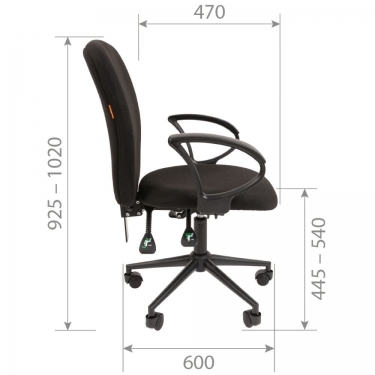 Офисное кресло Chairman CHAIRMAN 9801 BLACK Черный