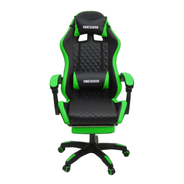 Кресло KINGQUEEN 892-1 цвет черный/зеленый с массажем 892-1-black-green-mass