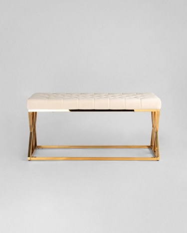 Банкетка Stool Group ИНСИГНИЯ велюр Бежевый
