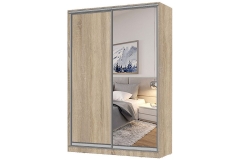 Шкаф-купе 2-х дверный Народная мебель Виктория 1400х584х2300, Дуб сонома светлый 14ДЛЛЛДЛЗЛ-Дсс 310-29