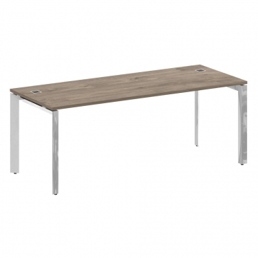 Стол рабочий руководителя на П-образном м/к Рива ONIX DIRECT LUX M-O.MP-SRR-6.8 Тиквуд темный