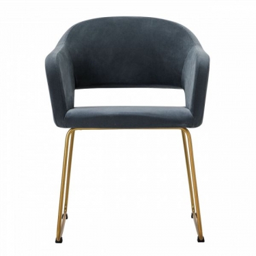 Кресло R-home Oscar Diag grey/Линк золото