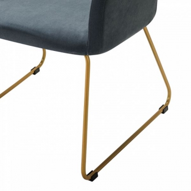 Кресло R-home Oscar Diag grey/Линк золото