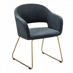 Кресло R-home Oscar Diag grey/Линк золото