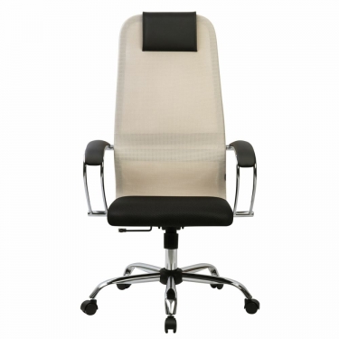 Кресло руководителя BRABIX BRABIX PREMIUM Ultimate EX-800 хром Черное/бежевое