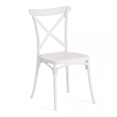 Стул Tetchair CROSS mod. PL24 / 1 шт. в упаковке пластик, 48 х 58 х 89 см, White белый 11954