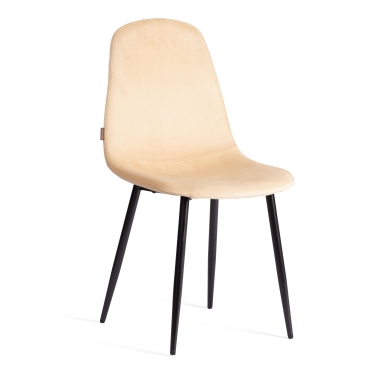 Стул Tetchair BREEZE mod. JSC-58 Велюр/металл , 44 х 53 х 86 см, sandy песочный HLR6 / черный