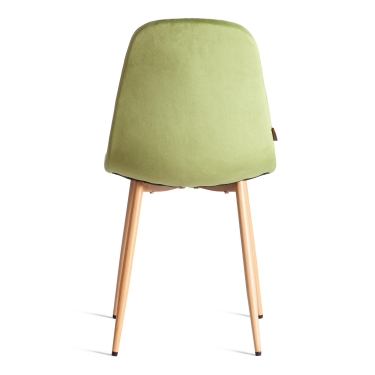 Стул Tetchair BREEZE mod. JSC-58 Велюр/металл , 44 х 53 х 86 см, Green зеленый HLR54 / натуральный