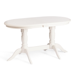 Стол Tetchair COPPOLA бук, мдф, 140+40x80x77см, Ivory white