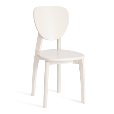 Стул Tetchair DIAMANTE жесткое сидение бук, 42 х 42 х 85 см, ivory white