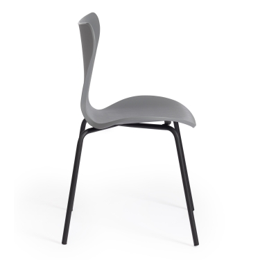 Стул Tetchair Jacobsen mod DC 102 / 1 шт. в упаковке пластик/металл, 50 х 46 х 82 см , серый 024/черный