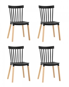 Стул Stool Group Field пластик черный 4 шт.