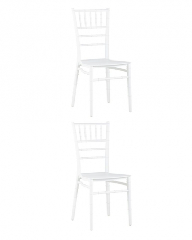 Стул Stool Group Chiavari Кьявари пластик белый 2 шт. комплект