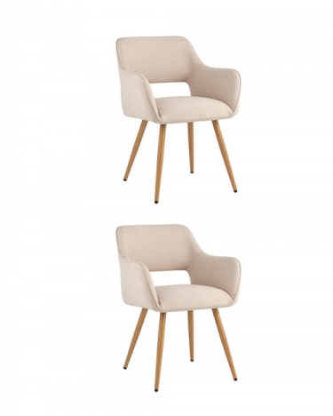 Комплект из двух стульев Stool Group Кромвель II бежевый 2 шт