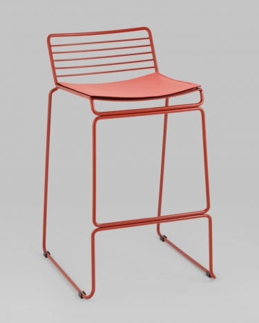 Стул Stool Group Danny полубарный бордовый с подушкой