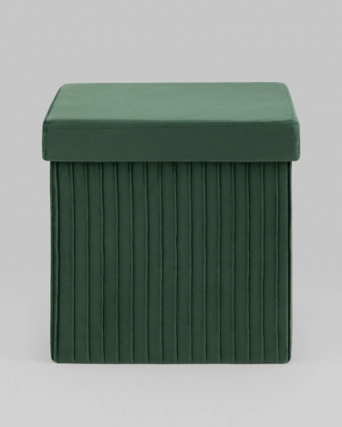 Пуф складной с ящиком Stool Group Store Square Зеленый