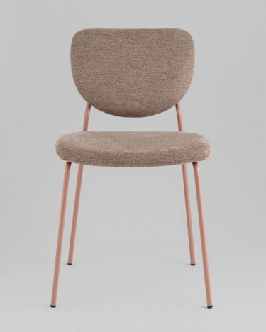 Стул обеденный Stool Group Gigi коричневый розовые ножки