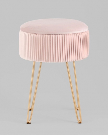 Пуф-столик Stool Group Астор светло-розовый