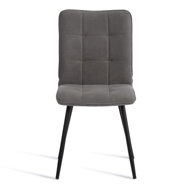 Стул обеденный Tetchair Bari флок , 46х55х89, серый/черный, 29