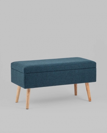 Банкетка Stool Group Сторми с ящиком темно-синий