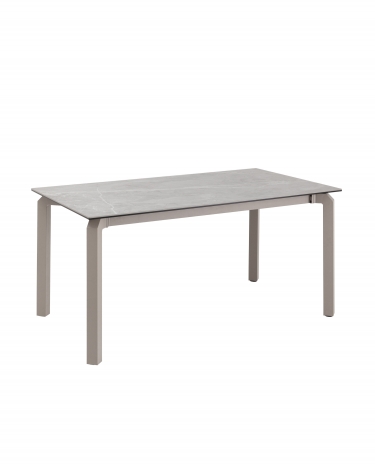 Стол обеденный Stool Group Varden раскладной 160-220х90 см керамика серый