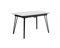 Стол R-home Диего раздвиж. 120-160 Светлый мрамор/Бабочка