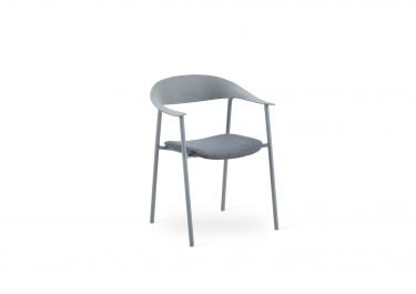 Стул Stool Group Eila с подушкой пластик серый