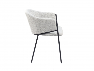 Стул обеденный Stool Group Carmel букле бело-серый