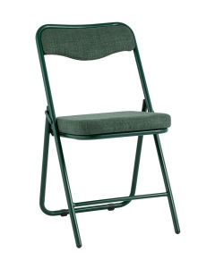 Стул складной мягкий Stool Group Джонни рогожка зеленая каркас зеленый