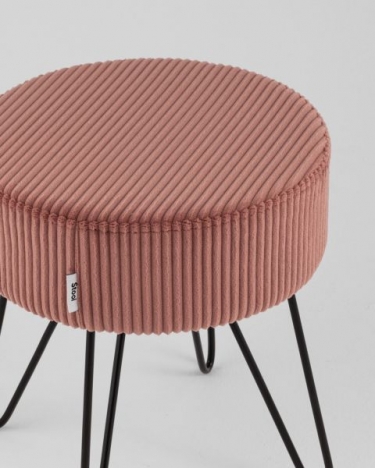 Пуф Stool Group Спейси велюр рельефный коралловый